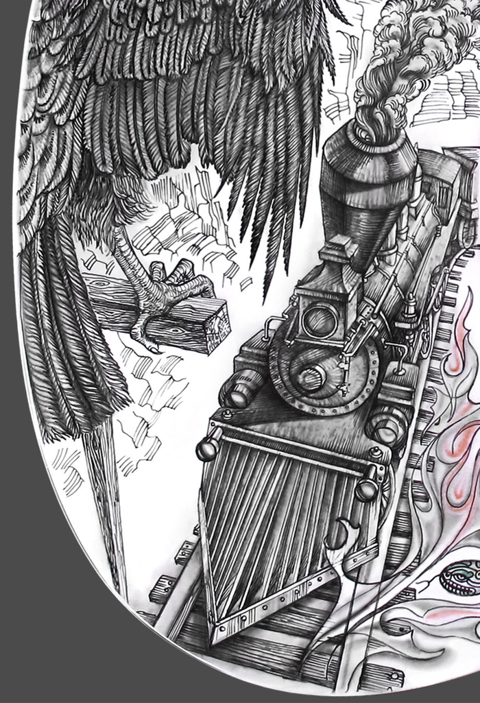 Паровоз. Фрагмент