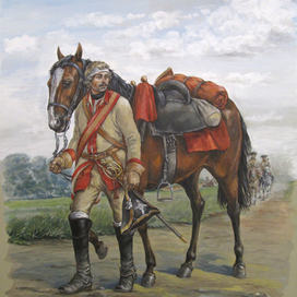 Кирасир 1758 год. Россия