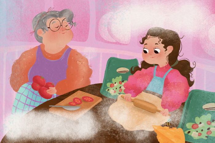 у бабушки в гостях