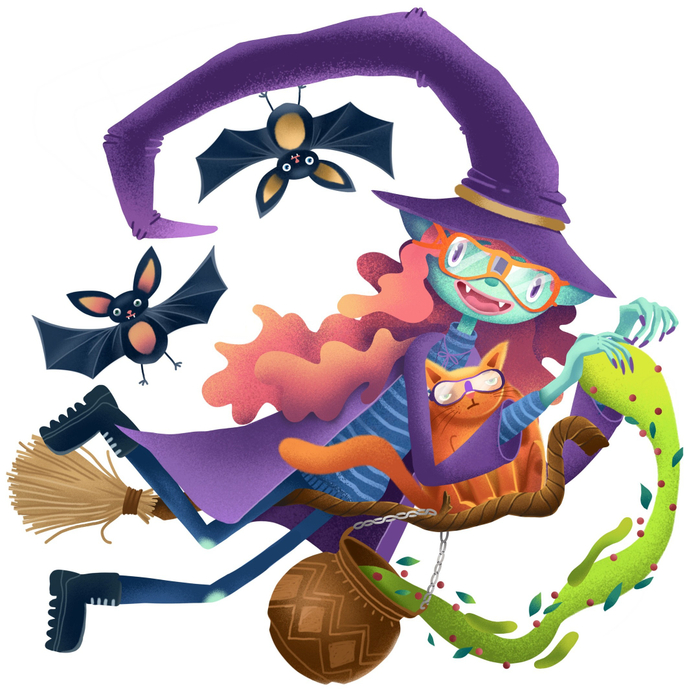 Ведьма, кот, мыши и зелье