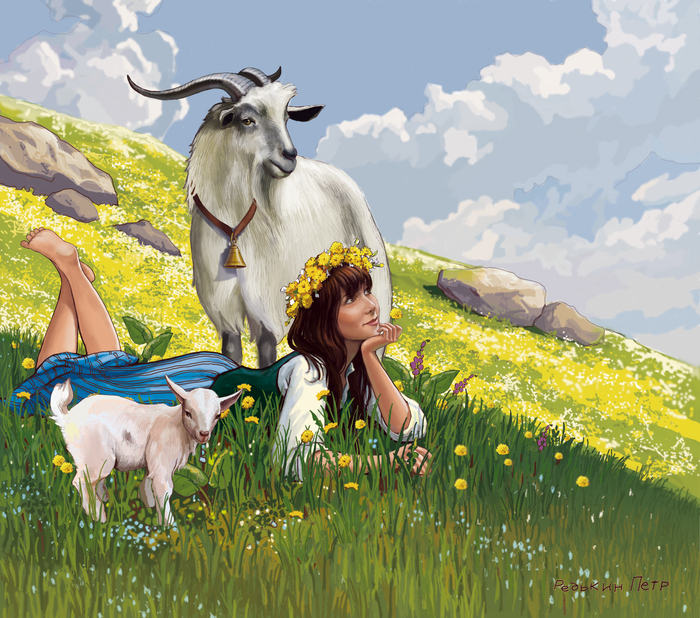 Знаки зодиака "Козерог"(эскиз)