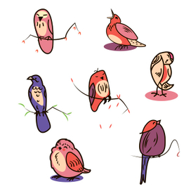 stickers birds
