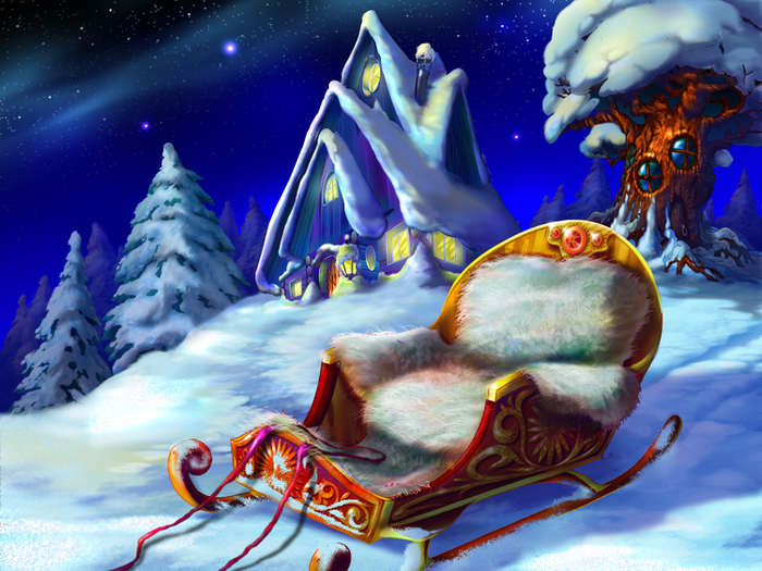 фон к игре "Холли, рождественская сказка"