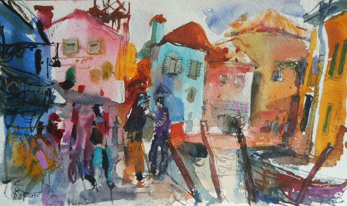 Венеция -  остров Бурано.