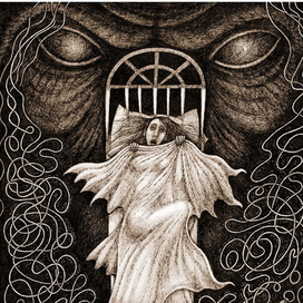 Рисунок для обложки мистики