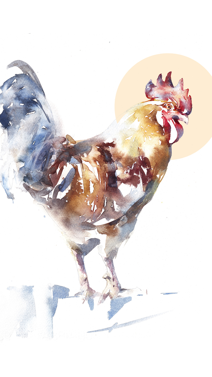 Май | иллюстрация в календарь 2022 | акварель