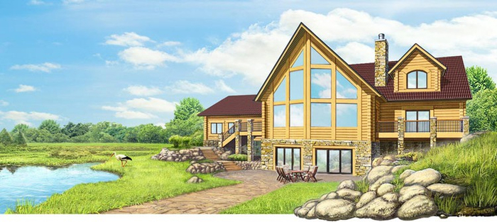 Дом из бруса 1