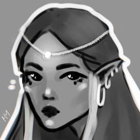 такой вот 10 минутный скетч эльфийки