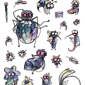 Сборище насекомымых