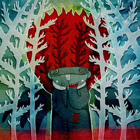 красная ворона