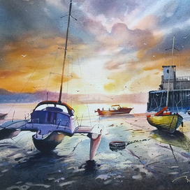 ,,Закат солнца в Скеррис - 2,,Ирландия.