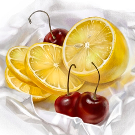 Лимон и черешня