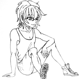 Анимешный мальчик