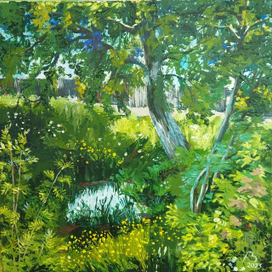 "Пейзаж с берёзой"