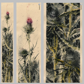 акварель, китайская тушь