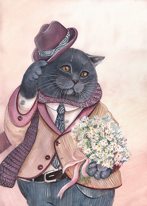 Кот романтик