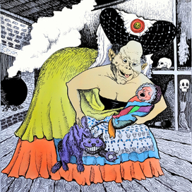 Иллюстрация к собственной повести "Алиса в стране кошмаров"