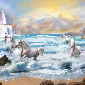 Белые лошади