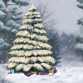 Заснеженный лес