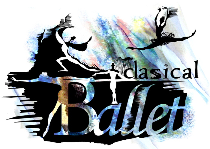 серия картинок для оформления танцевальной студии: классика