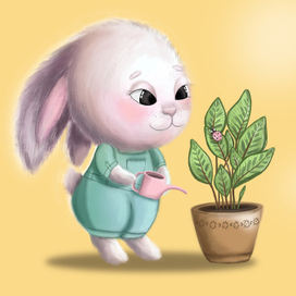 Зайчик-садовод