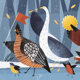 Птицы в лесу