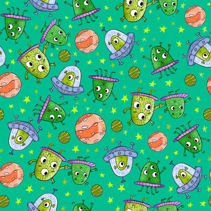 Бесшовный паттерн с комиссии монстрами