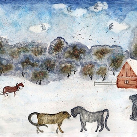 Март,коты сочиняют новые песни.