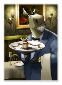 Иллюстрация для каталога сувенирной новогодней продукции.