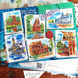 Сувенирная открытка в город Кострому