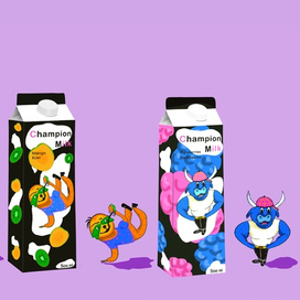 Дизайн упаковки детского молочного коктейля