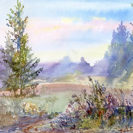 Августовское утро.