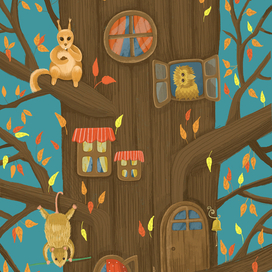 Осень и зверюшки