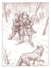  Радзиевская Софья "Болотные робинзоны". Иллюстрация