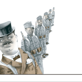 Иллюстрация к роману Я. Гашека "ПОхождения бравого солдата Швейка"