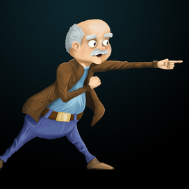 мультяшный дедушка