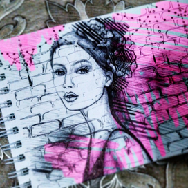 Модный скетч