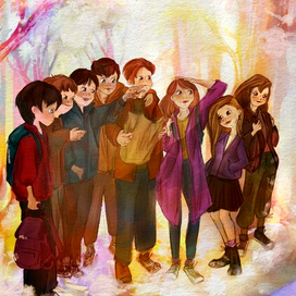 Иллюстрация к мини рассказу о детях подростках