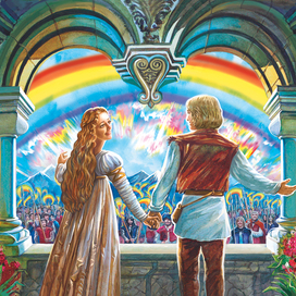 На балконе.