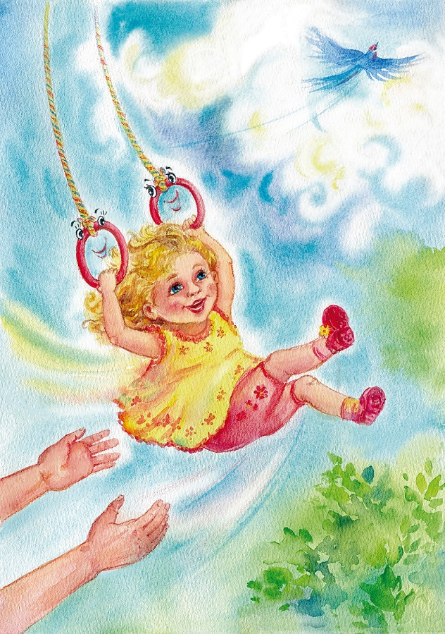 "Полетели!"  иллюстрация к сказке "Колечки"