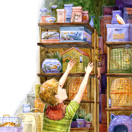 Для книги Виктории Ледерман "Питомец Гешка"