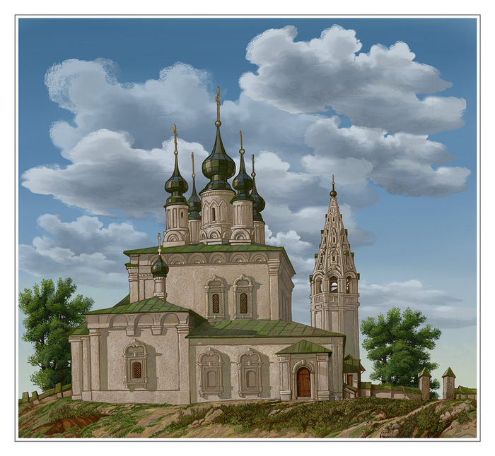 Облака 2016 Суздаль.Церковь Вознесения господня