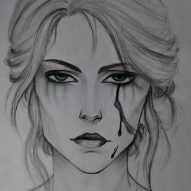 Картина карандашом на бумаге