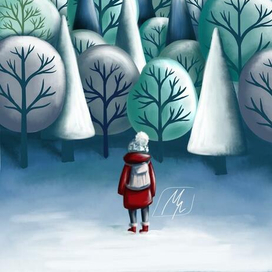 зимний лес 2