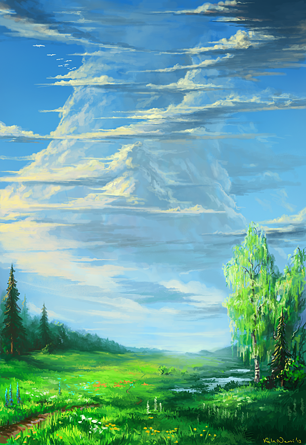 летнее небо