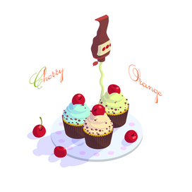 Капкейк с вишней