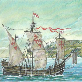 Один из кораблей Христофора Колумба.