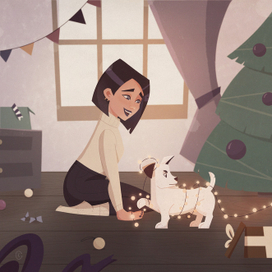 Рождественская гирлянда | Дизайн персонажей 