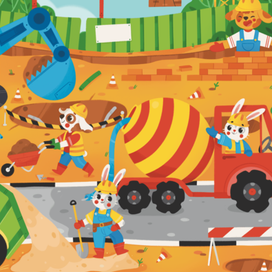 Пазл «На стройке»