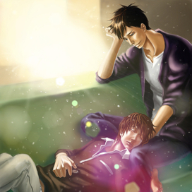 Иллюстрация в манга-стиле.